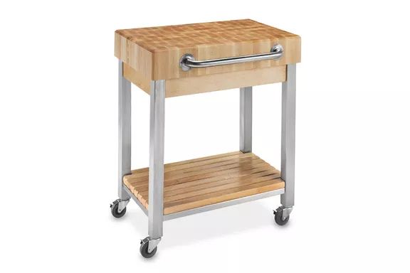 John Boos End-Grain Butcher Block Classic Kitchen Cart