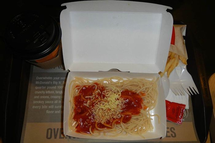 McDonald’s spaghetti offering.