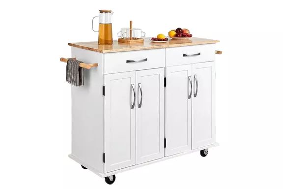 Homfa Portable Kitchen Island Cart
