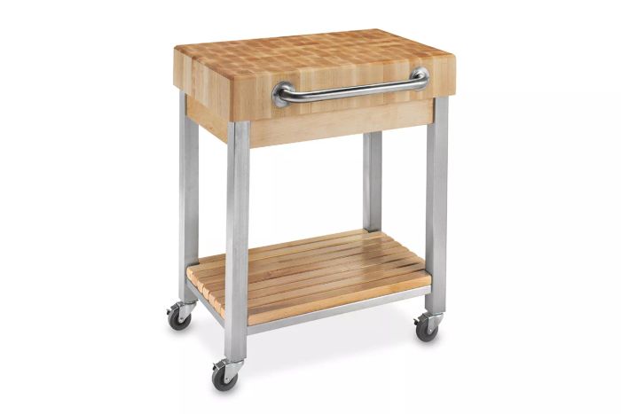 John Boos End-Grain Butcher Block Classic Kitchen Cart