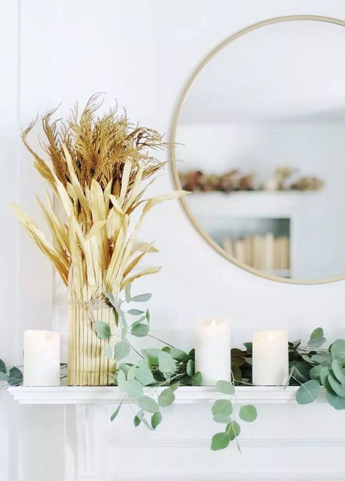 autumn mantel decoration ideas