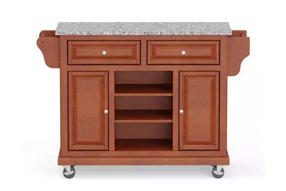 Glenwillow Home Kitchen Cart with Locking Casters