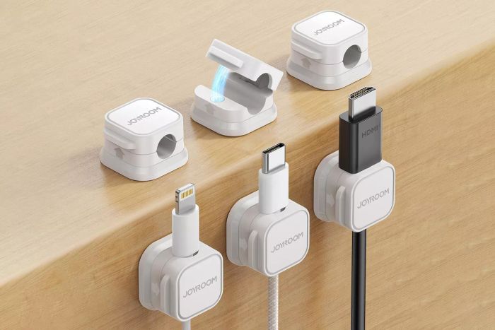 Magnetic Cable Organizers for a Tidy Desk
