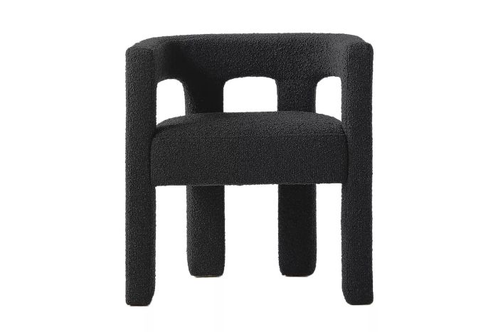CB2 Stature Black Dining Armchair