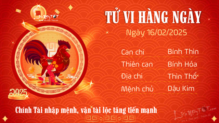 Tử vi ngày 16/02/2025 - Tuổi Dậu