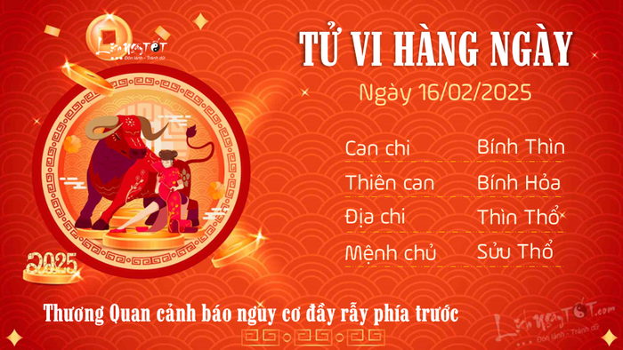 Tử vi ngày 16/02/2025 - Tuổi Sửu