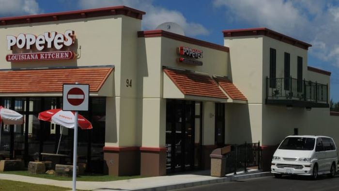 The balcony has become a defining feature of Popeyes’s building design.