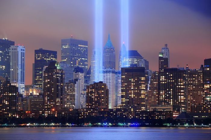 A yearly light display honors the lost Twin Towers in Manhattan.