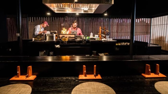 Connoley (left) working in the kitchen at Bulrush STL.
