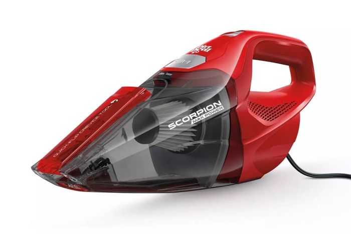 Amazon Dirt Devil Scorpion Quick Flip Corded Handheld Vacuum Cleaner, Lightweight, Model SD20005RED, Red