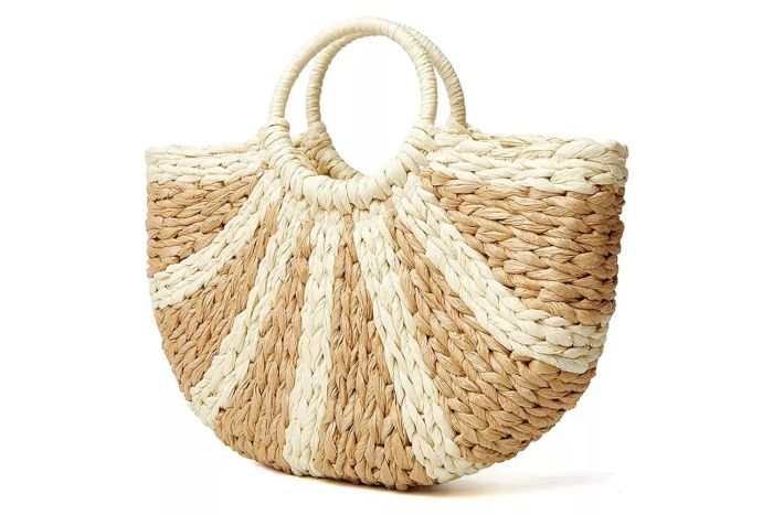 Epsion Women's Large Straw Beach Tote
