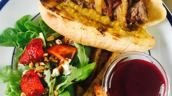 A Boerewors-style hot dog.