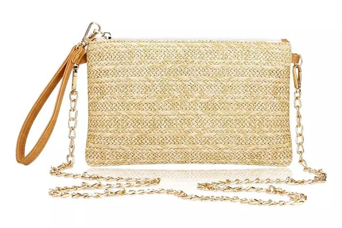COOKOOKY Women's Straw Clutch Bag