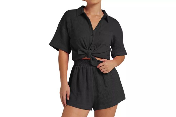 ROJZR Linen Two Piece Lounge Matching Set