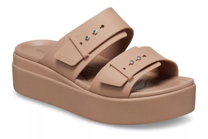 Crocs Women's Brooklyn Buckle Low Wedge