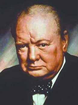 Potrait Of Sir Winston Churchill