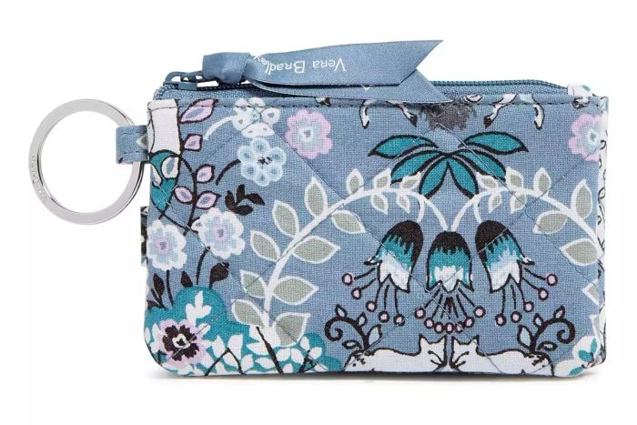 Vera Bradley Women's Cotton Deluxe Zip ID Case Wallet 