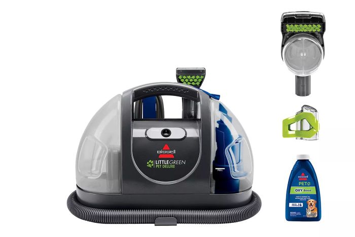 On Amazon Prime Day, the Bissell Little Green Pet Deluxe Portable Carpet Cleaner is a top pick for effective and convenient carpet care.