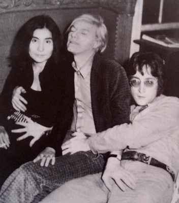 John Lennon, Yoko Ono, Andy Warhol
