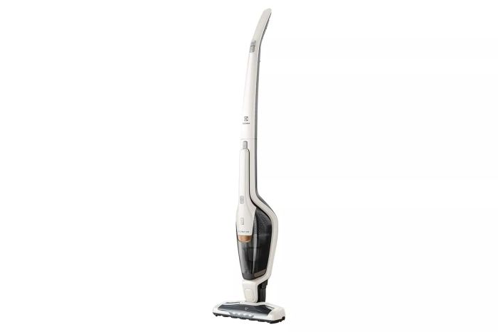 Amazon Electrolux Ergorapido Stick Cleaner Lightweight Cordless Vacuum with LED Nozzle Lights and Turbo Battery Power, for Carpets and Hard Floors, in, Satin White