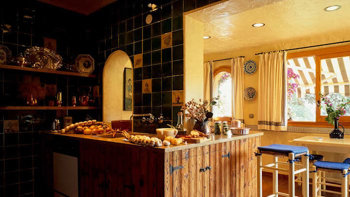 A cozy kitchen setting