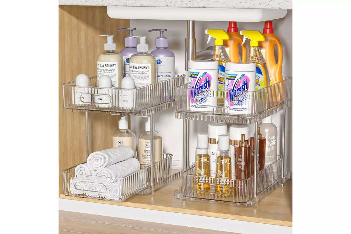 organizers for bathroom cabinets