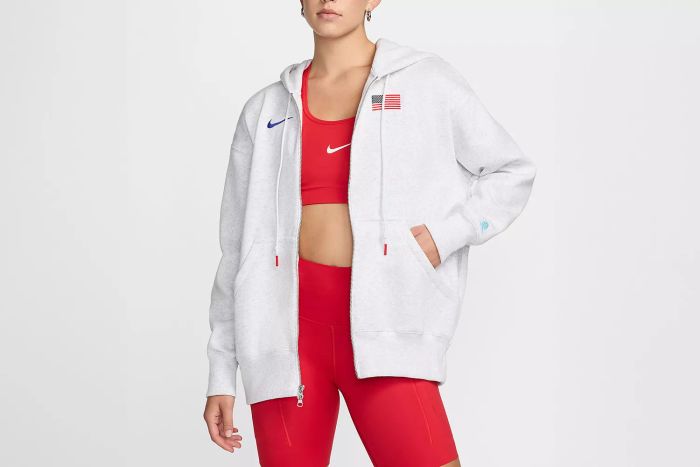 Nike USA Phoenix Fleece Full-Zip Oversized Hoodie