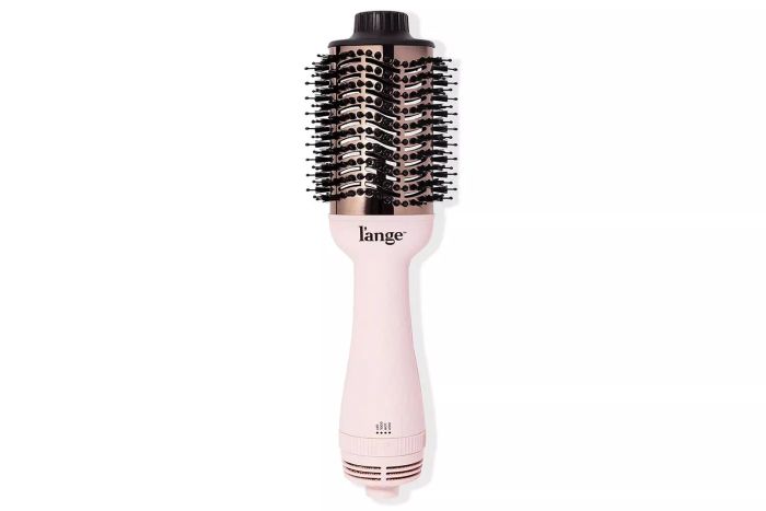 Amazon L'ANGE HAIR Le Volume 2-in-1 Titanium Blow Dryer Brush in Blush