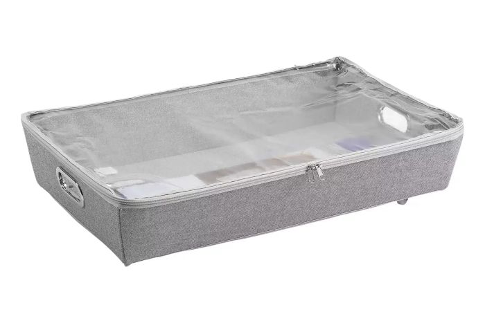 Better Homes & Gardens Rolling Polyester & Cotton Under Bed Zippered Storage Bin