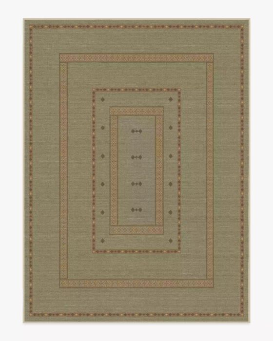 The Ruggable Goop Dilara Sage Green Rug offers a stylish and functional addition to any room with its soft green hue and versatile design.