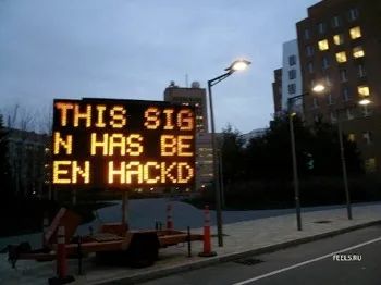 Vandalized Sign