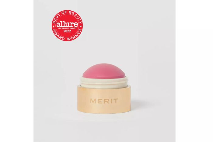 Cheek color with a balmy flush for a soft, radiant finish