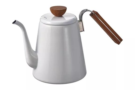 Hario Enamel Pour-Over Gooseneck Kettle available on Amazon