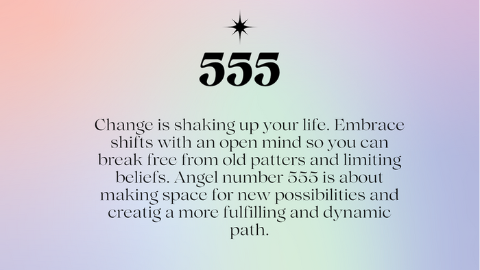 The significance of the 555 angel number