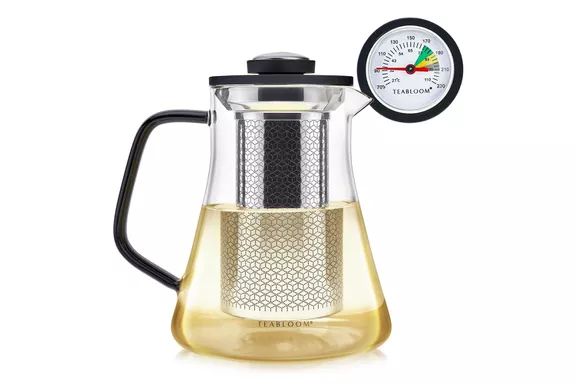 The Teabloom 2-in-1 Tea Kettle and Tea Steeper is available on Amazon.