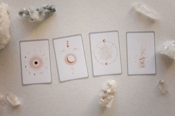 past-present-future tarot layout
