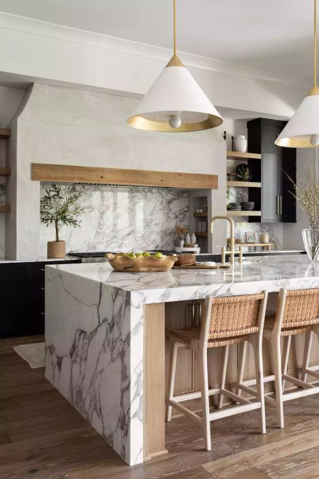 Waterfall countertop