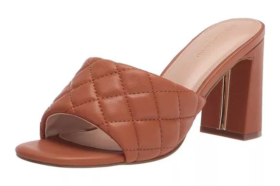Amazon The Drop Women's Pattie High Block-Heeled Mule Sandal