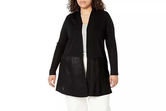 Amazon Anne Klein Women's Plus Size Long Cardigan