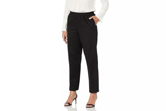 Amazon Alfred Dunner All Around Elastic Waist Cotton Short Twill Pants