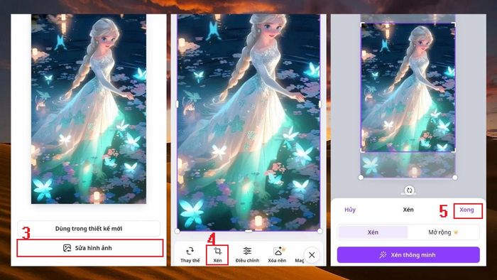 Hướng dẫn cắt ảnh trên Canva bằng điện thoại di động