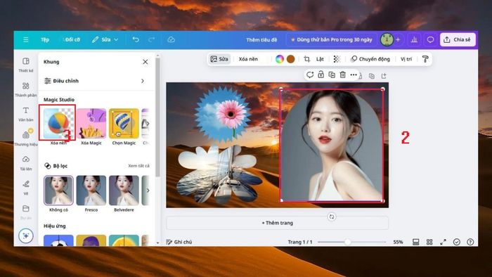 Hướng dẫn cắt ảnh người trong Canva