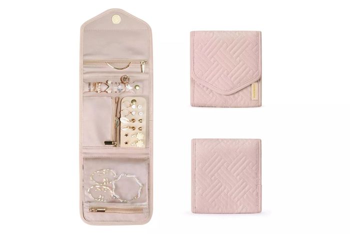 October Amazon Prime Day BAGSMART Travel Jewelry Organizer Case Foldable Jewelry Roll