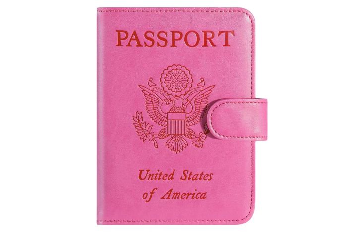 Passport Holder Cover Wallet RFID Blocking Leather Card Case for Travel