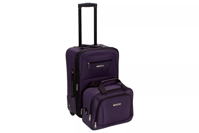 Rockland Fashion Expandable Softside Upright Luggage Set