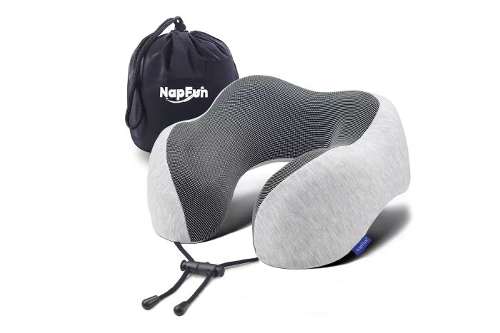 Amazon Napfun Neck Pillow for Traveling, Upgraded Travel Neck Pillow