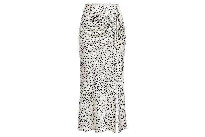 AIMCOO Leopard Print Midi Skirt