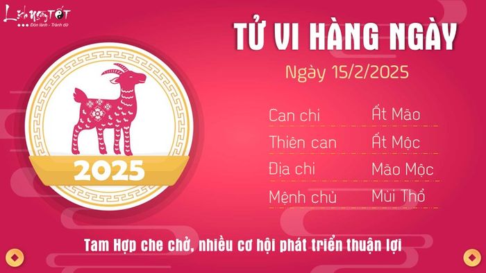 Tử vi hàng ngày 15-2-2025 - Tuổi Mùi