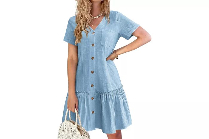 HOTOUCH Button Down Dress