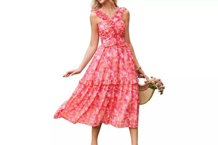 Amazon GRACE KARIN Women’s Summer Boho Floral Tiered Dress
